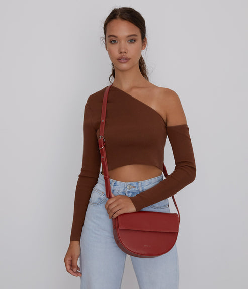 RITH Vegan Saddle Bag - Vintage | Color: Red - variant::barn