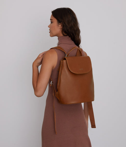 SOHO Vegan Backpack - Vintage | Color: Brown - variant::chili