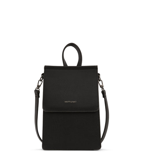 THESSA Vegan Crossbody Bag - Vintage | Color: Black - variant::black