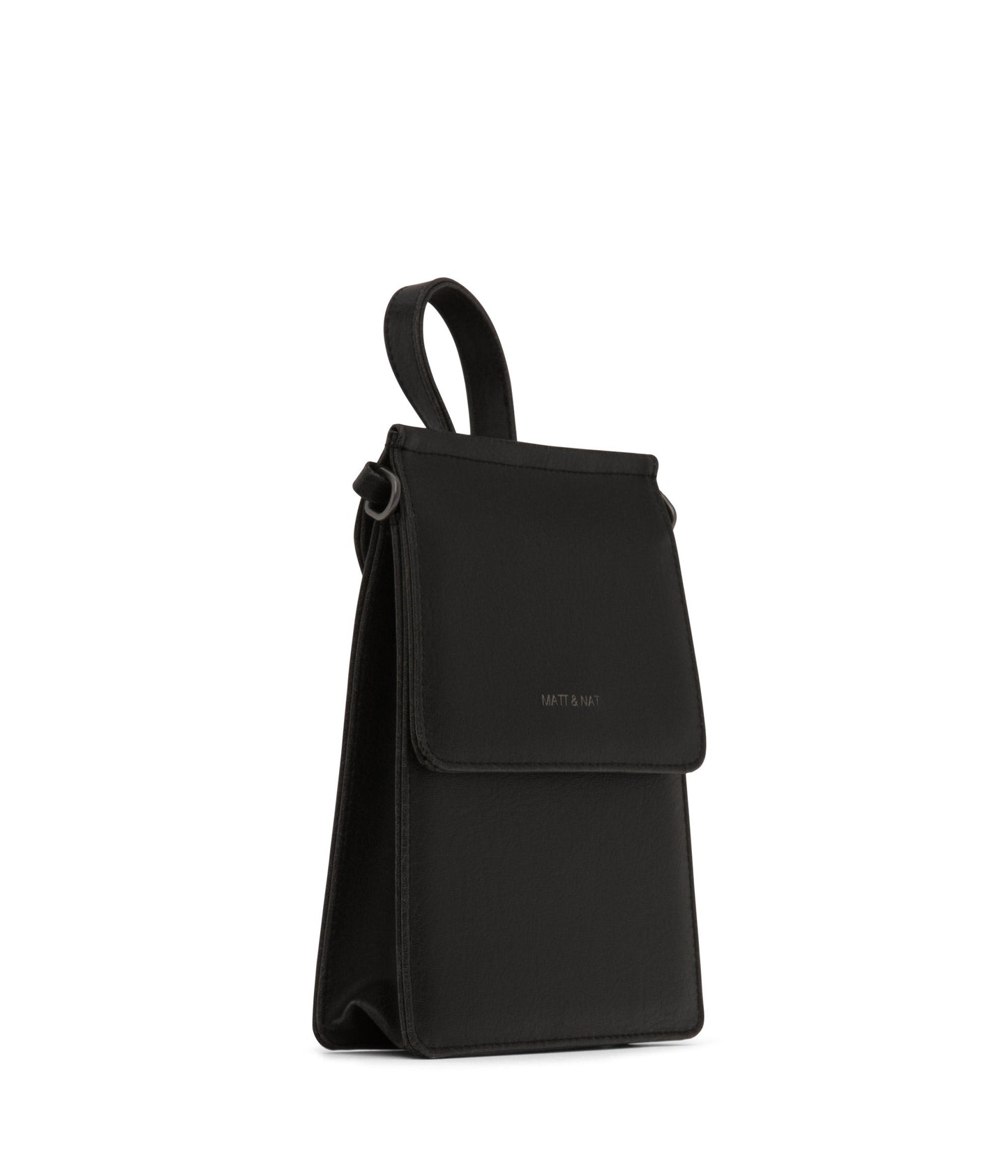 THESSA Vegan Crossbody Bag - Vintage | Color: Black - variant::black