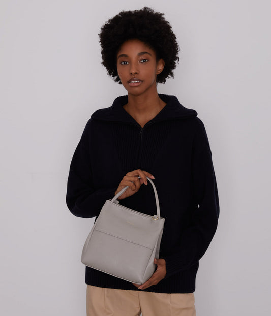 WILLASM Small Vegan Tote Bag - Vintage | Color: Grey - variant::wave