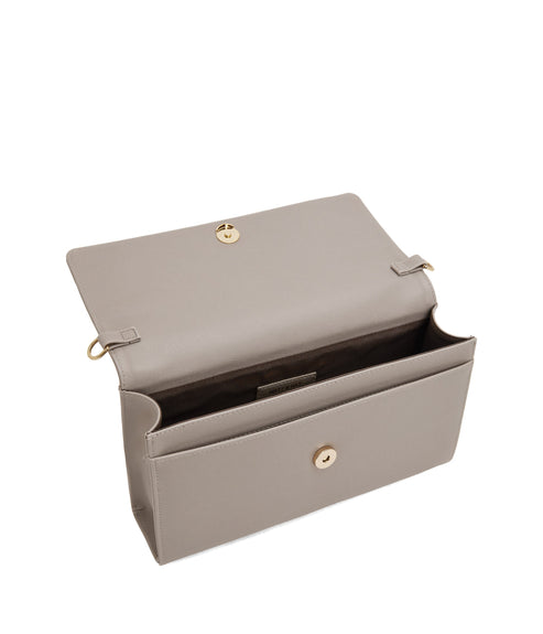 DREWLG Large Vegan Crossbody Bag - Vintage | Color: Grey - variant::wave