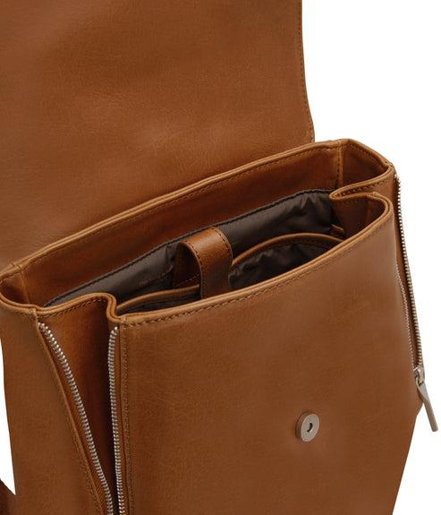 FABI Mini Vegan Backpack - Vintage | Color: Brown - variant::chili
