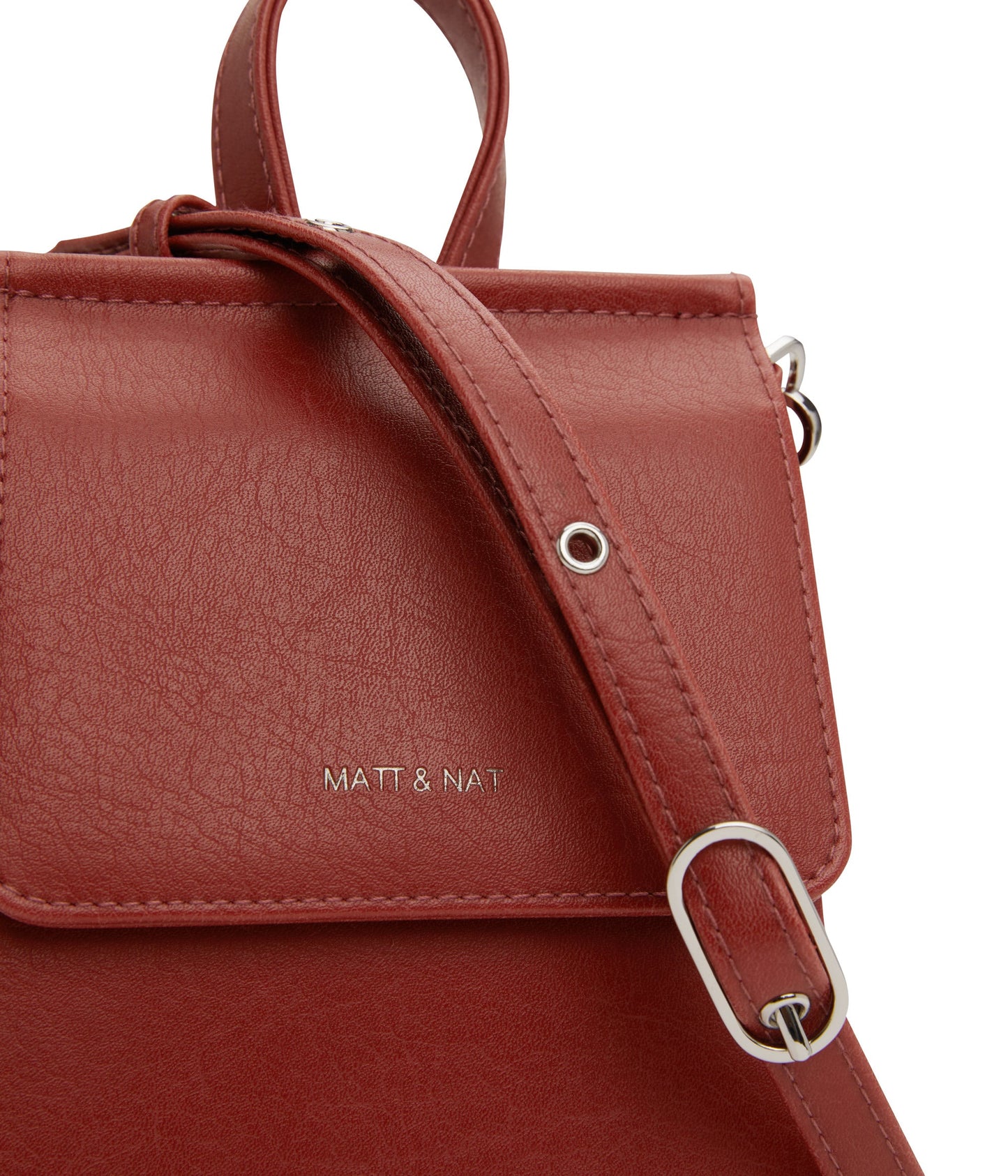 THESSA Vegan Crossbody Bag - Vintage | Color: Red - variant::barn