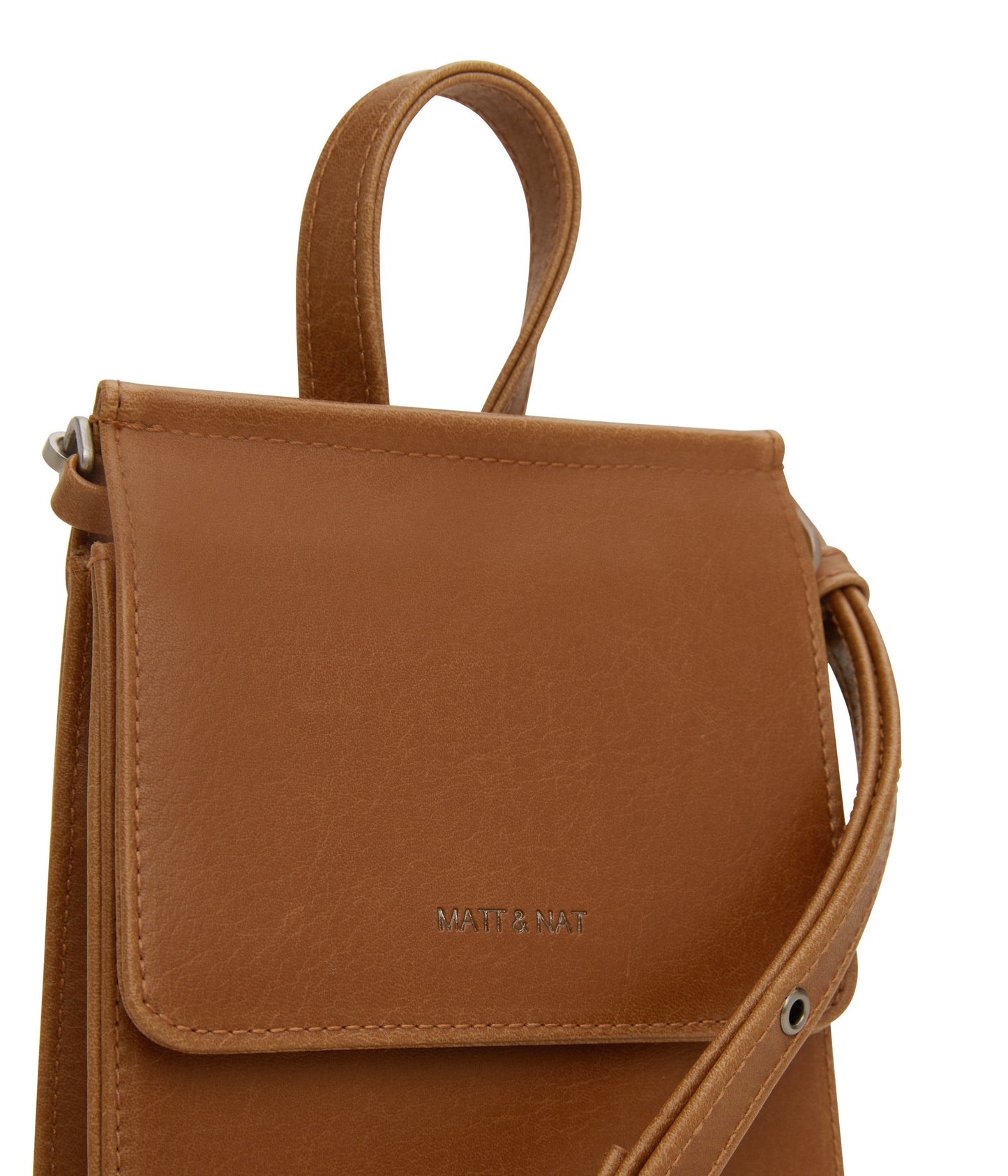 THESSA Vegan Crossbody Bag - Vintage | Color: Brown - variant::chili