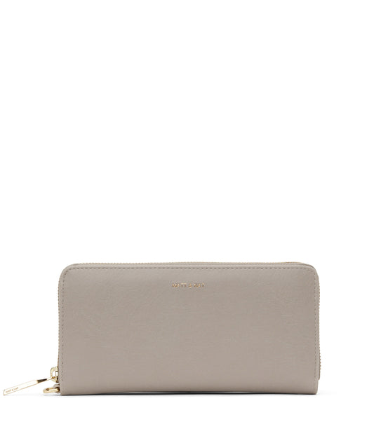 ELM Vegan Continental Wallet - Vintage | Color: Grey - variant::wave