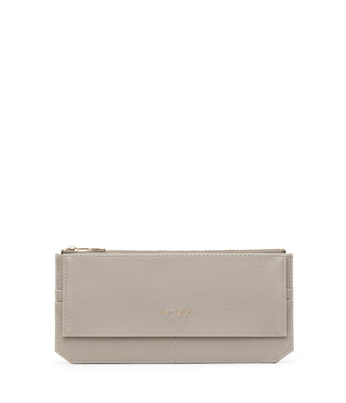 PERLA Vegan Flat Wallet - Vintage | Color: Grey - variant::wave