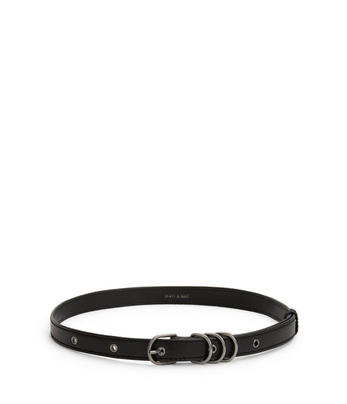 JULEP Women's Vegan Skinny Belt | Color: Black - variant::black