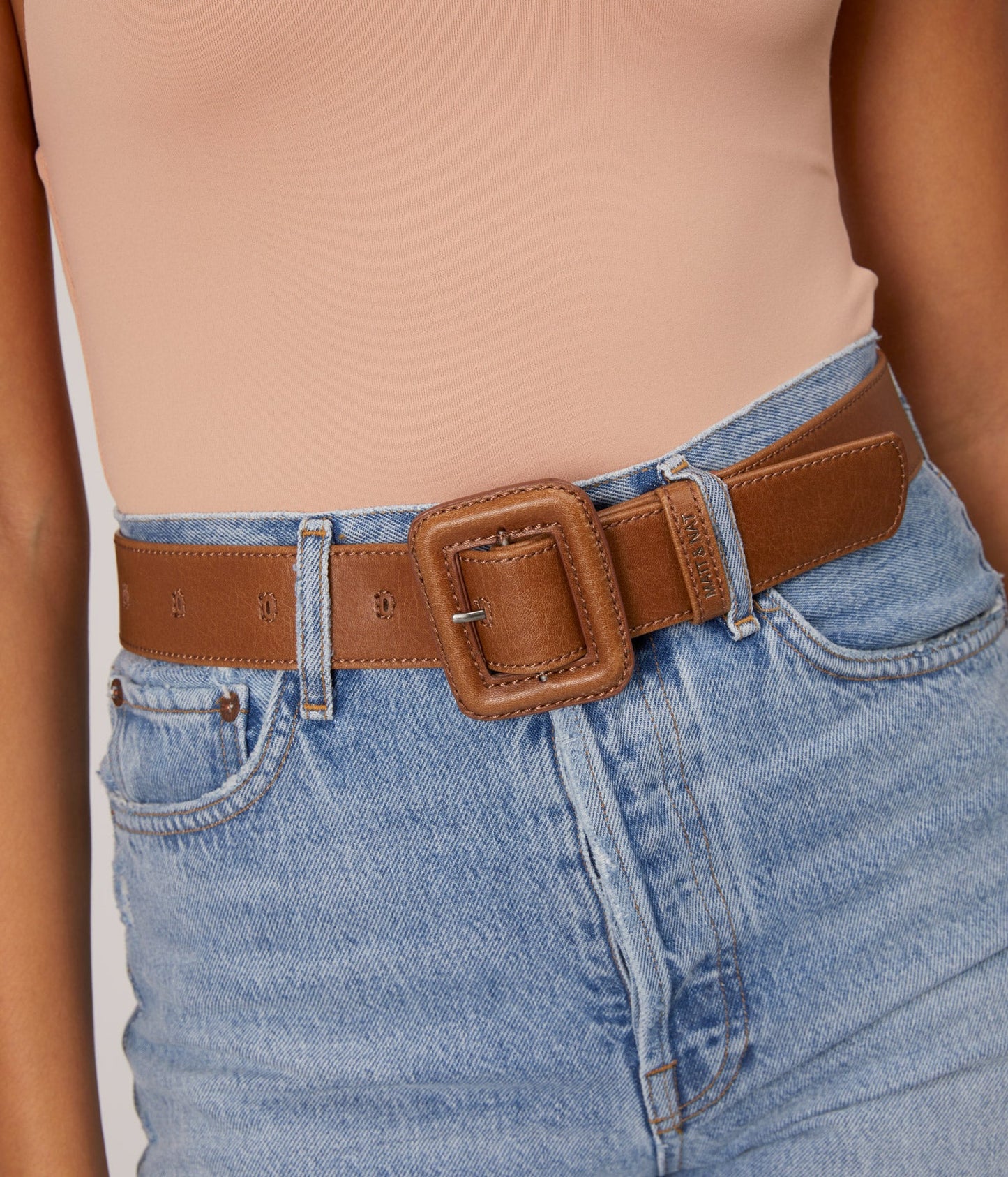 SARRA Women's Vegan Waist Belt | Color: Green - variant::sage