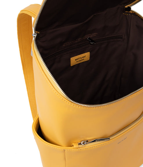 BRAVE Vegan Backpack - Loom | Color: Yellow - variant::citrine