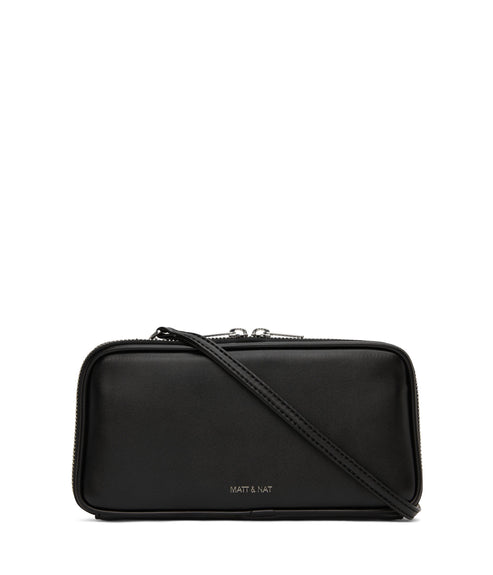 OLIV Vegan Crossbody Wallet - Loom | Color: Black - variant::black