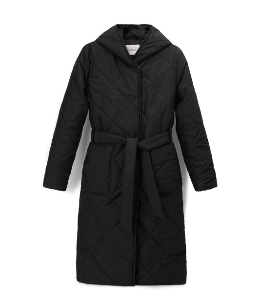 DALLAS Women's Vegan Quilted Jacket | Color: Black - variant::black