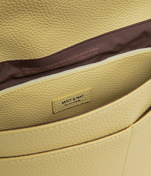 ALIK Vegan Shoulder Bag - Purity | Color: Yellow - variant::daffodil