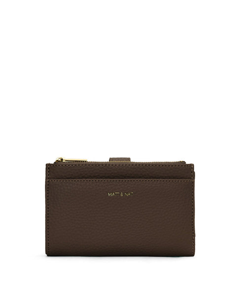 MOTIVSM Small Vegan Wallet - Purity | Color: Brown - variant::chocolate