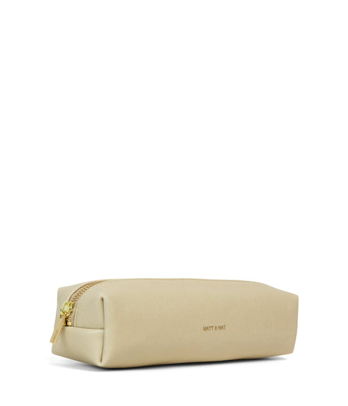 TECKEL Vegan Pencil Case - Vintage | Color: White - variant::vanilla