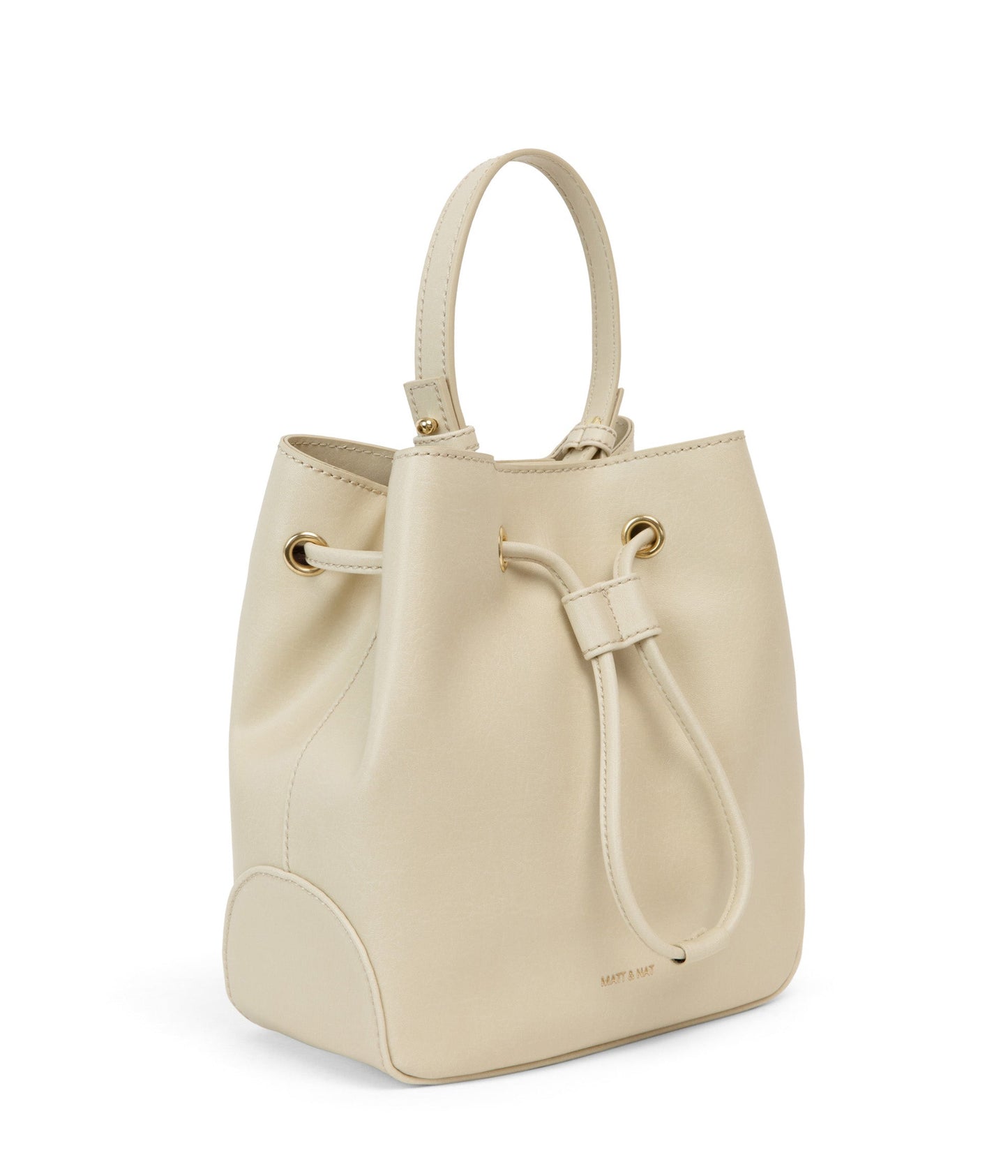 DUPONT Vegan Bucket Bag - Vintage | Color: White - variant::vanilla