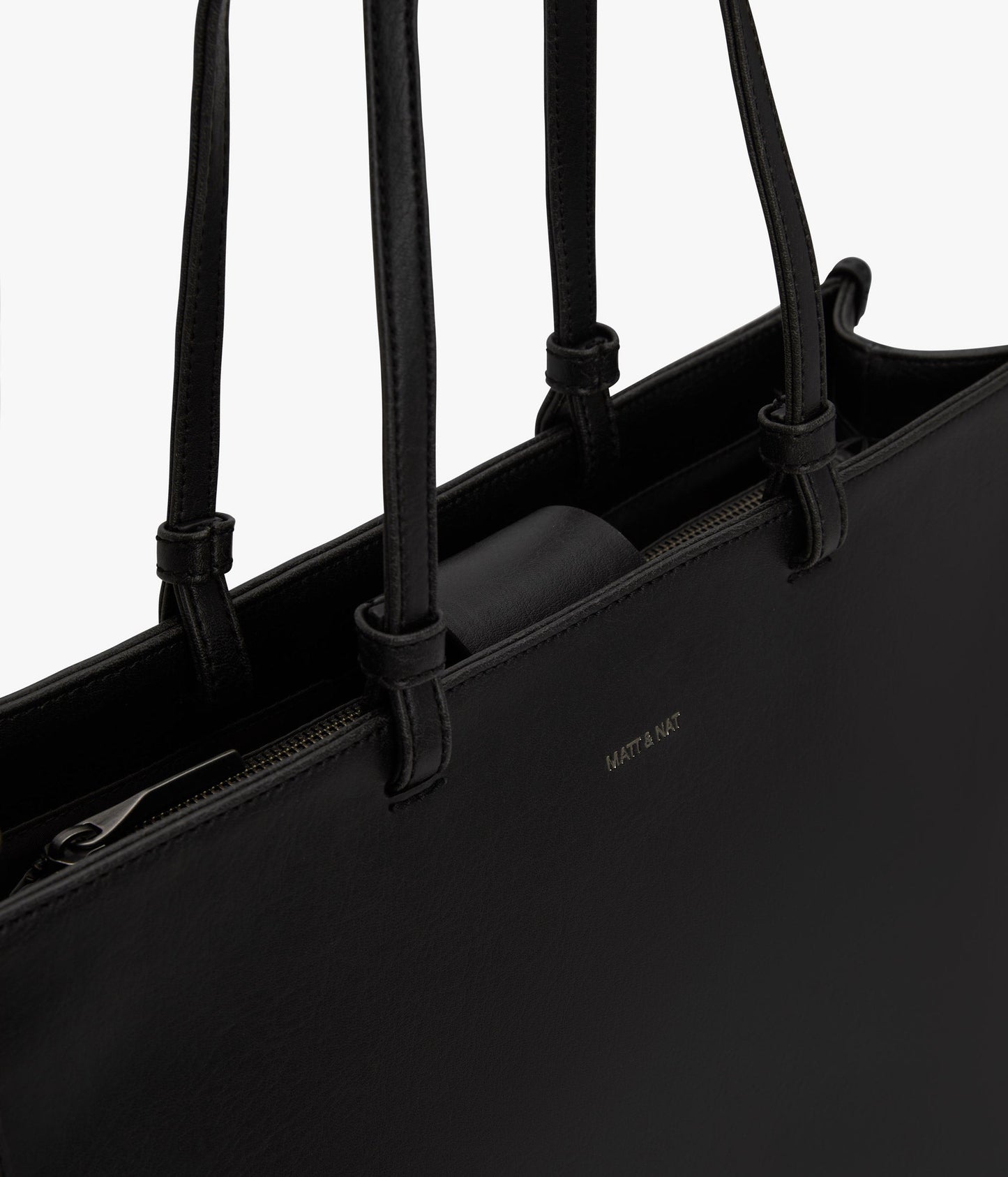 CALINA Vegan Tote Bag - Vintage | Color: Black - variant::black