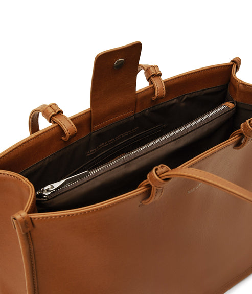 CALINA Vegan Tote Bag - Vintage | Color: Brown - variant::chili