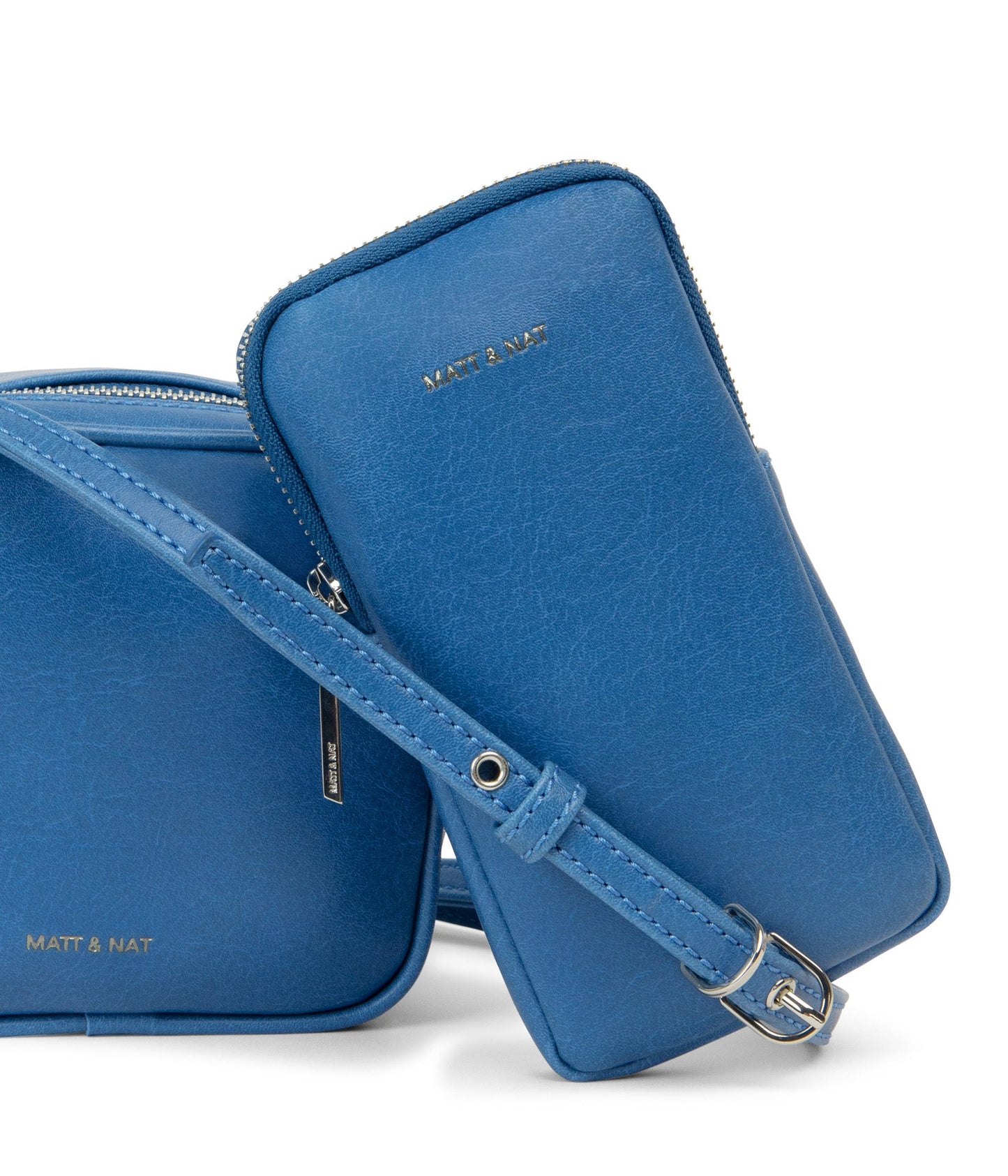 SWAE Vegan Crossbody Bag - Vintage | Color: Blue - variant::bluejay