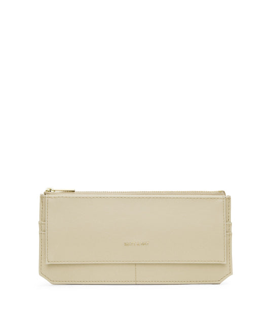 PERLA Vegan Flat Wallet - Vintage | Color: White - variant::vanilla
