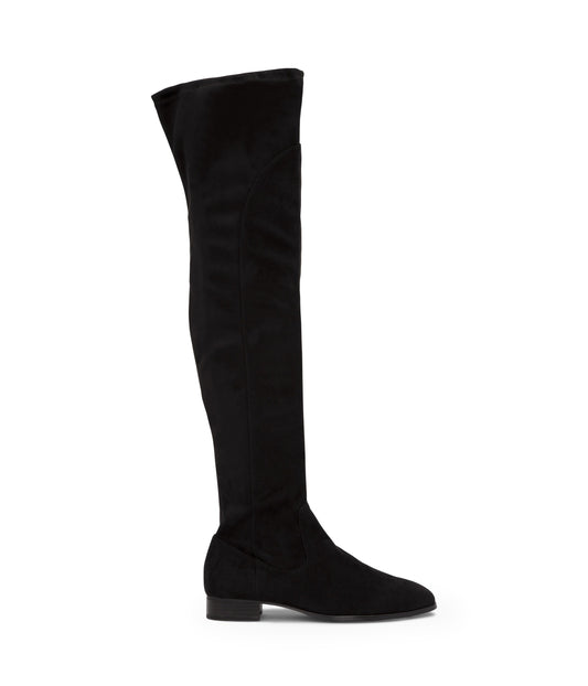 KALLYA Vegan Over The Knee Boots | Color: Black - variant::black