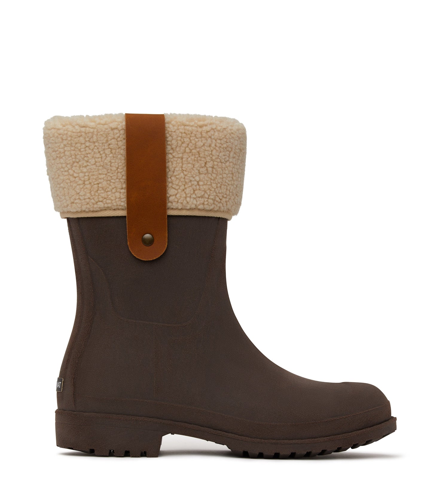 MARIA Women's Vegan Rain Boots | Color: Brown - variant::brown