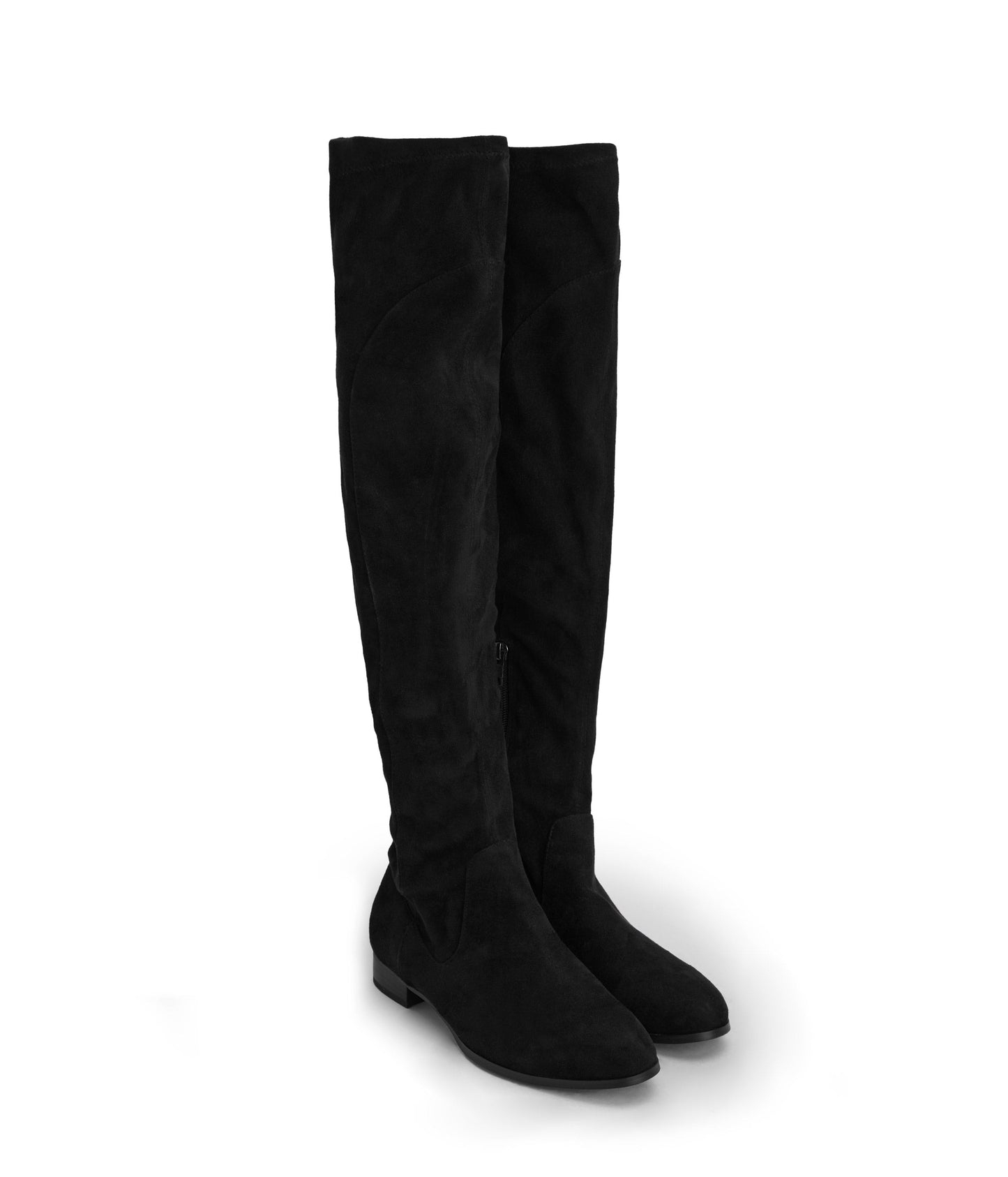 KALLYA Vegan Over The Knee Boots | Color: Black - variant::black