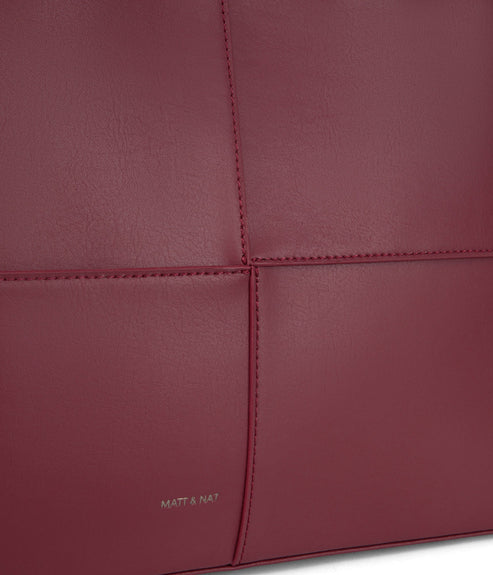 TRISTAN Vegan Tote Bag - Arbor | Color: Red - variant::beetroot