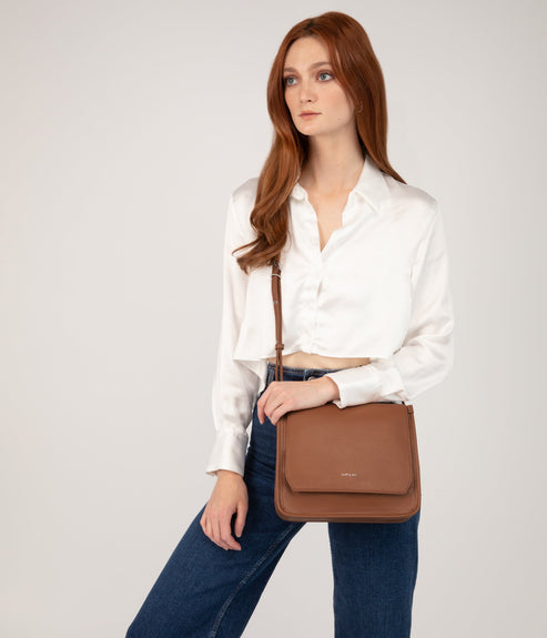 LEV Vegan Crossbody Bag - Arbor | Color: Brown - variant::pecan