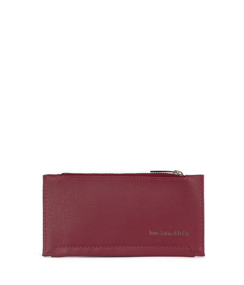 JESSE Slim Vegan Wallet - Arbor | Color: Red - variant::beetroot