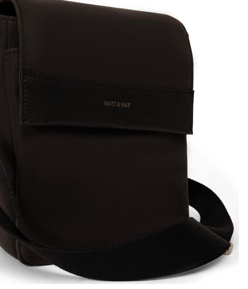 EGON Vegan Messenger Bag - Canvas | Color: Black - variant::black