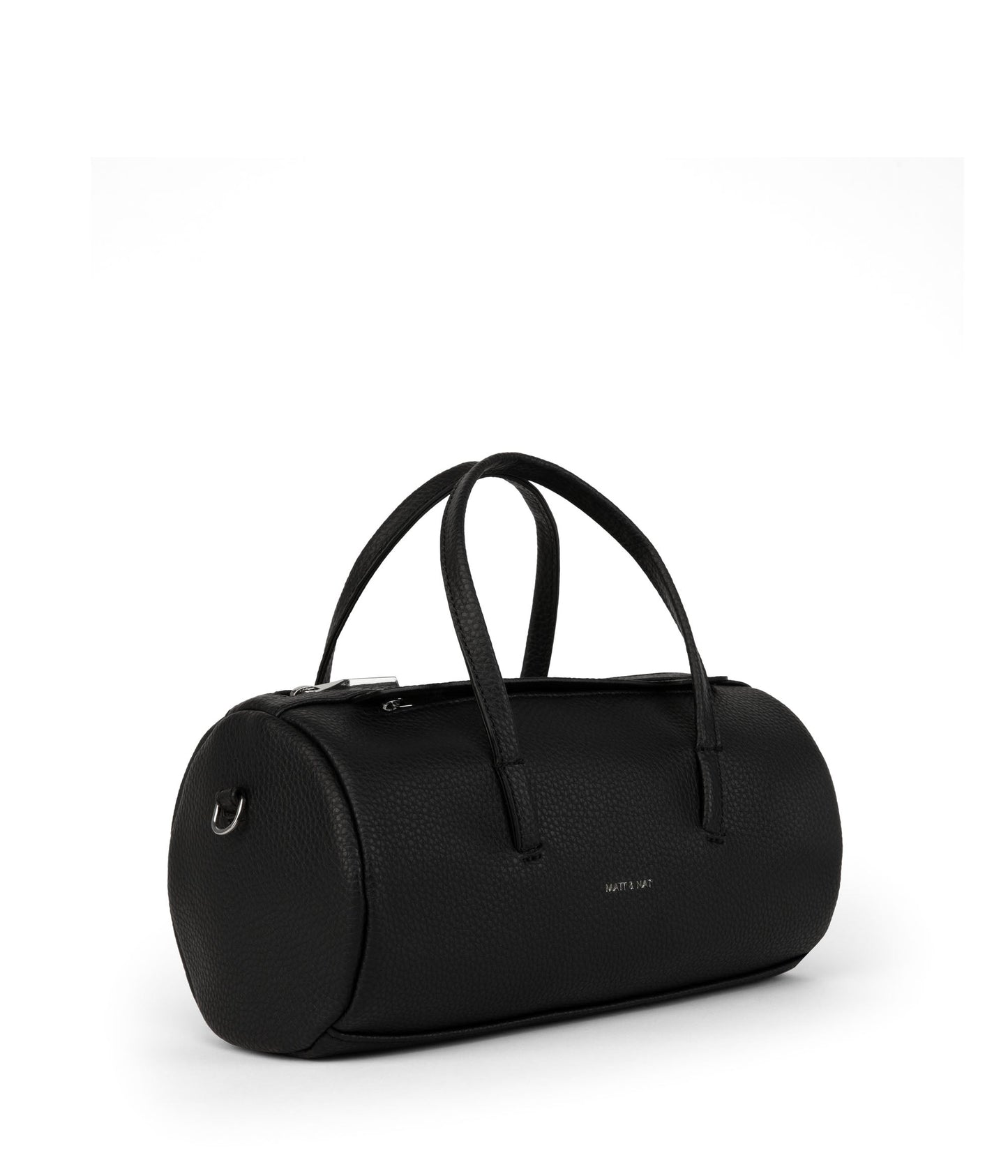 INES Vegan Barrel Bag - Purity| Color: Black - variant::black