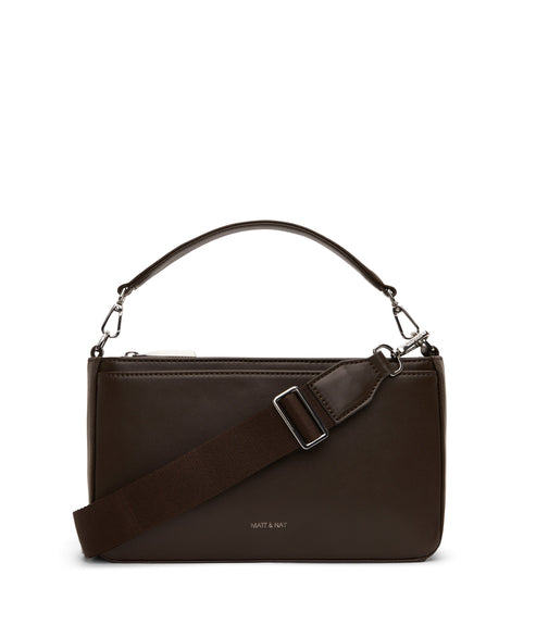 FENNE Vegan Convertible Crossbody Bag - Sol | Color: Brown - variant::espresso