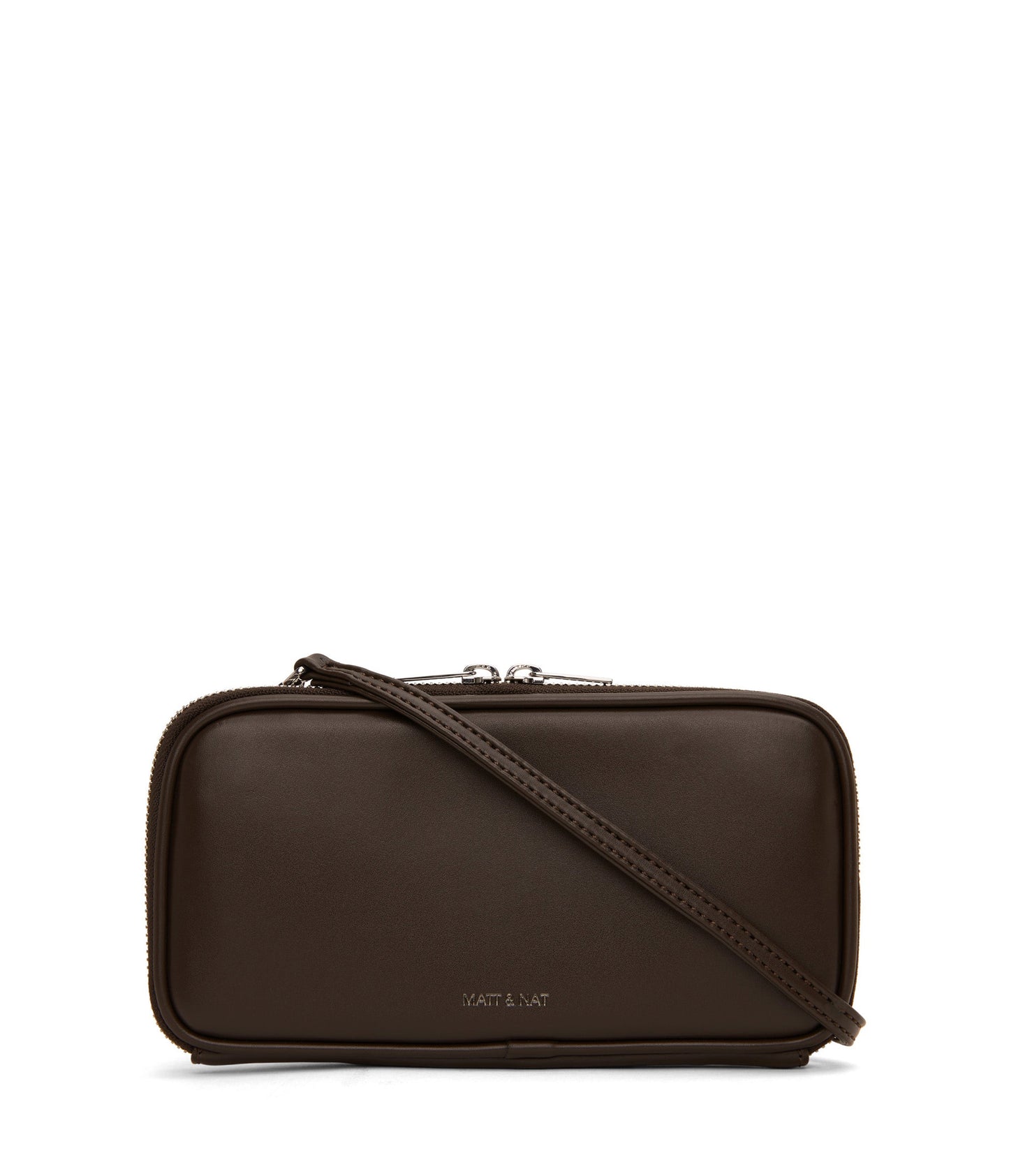 OLIV Vegan Crossbody Wallet - Sol | Color: Brown - variant::espresso