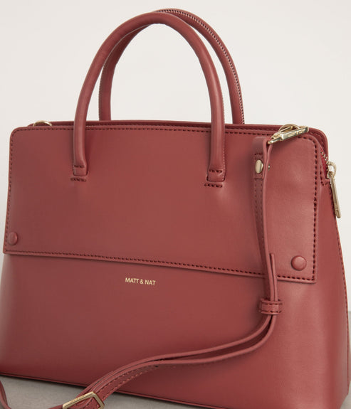 SILVA Vegan Satchel - UPPEAL™ | Color: Red - variant::charm