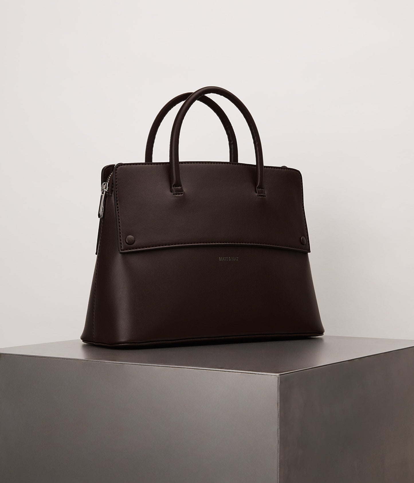 SILVA Vegan Satchel - UPPEAL™ | Color: Brown - variant::cord