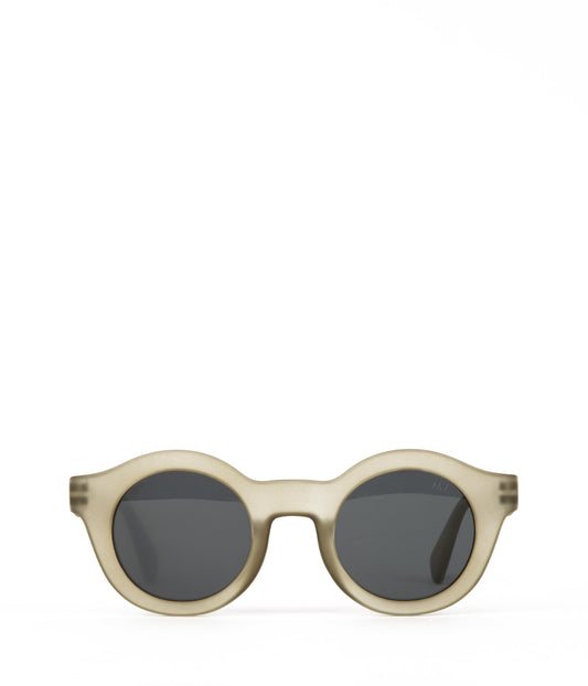 SURIE-2 Recycled Round Sunglasses | Color: Green - variant::olive