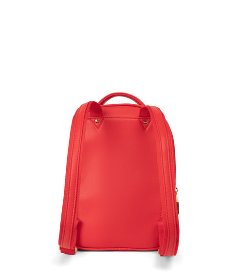 CAROSM Small Vegan Backpack - Sol | Color: Red - variant::sorbet