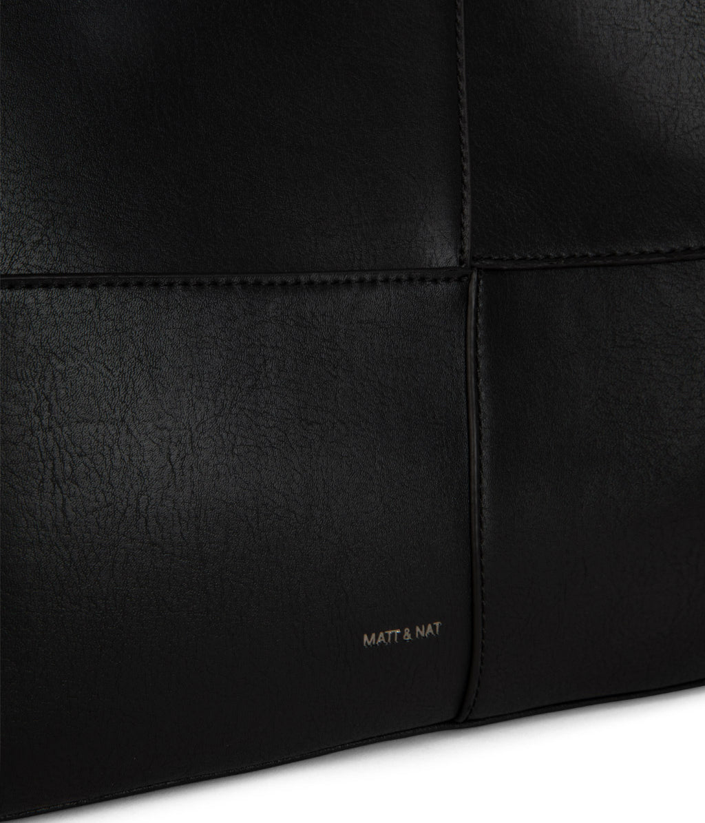 TRISTAN Vegan Tote Bag - Arbor | Color: Black - variant::black