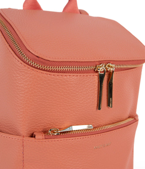 BRAVESM Small Vegan Backpack - Purity | Color: Orange, Pink - variant::plush