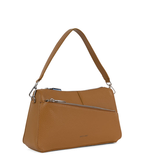 JANICE Vegan Crossbody Bag - Purity | Color: Tan, Brown - variant::amber