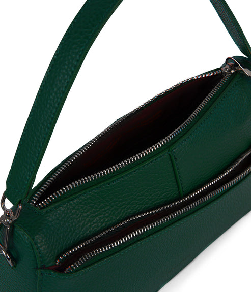 JANICE Vegan Crossbody Bag - Purity | Color: Green - variant::empress