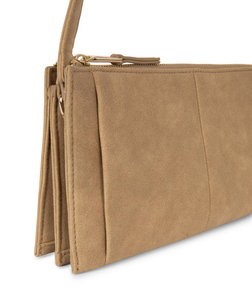 SAIGE Vegan Shoulder Bag – Solstice | Color: Latte - variant::latte