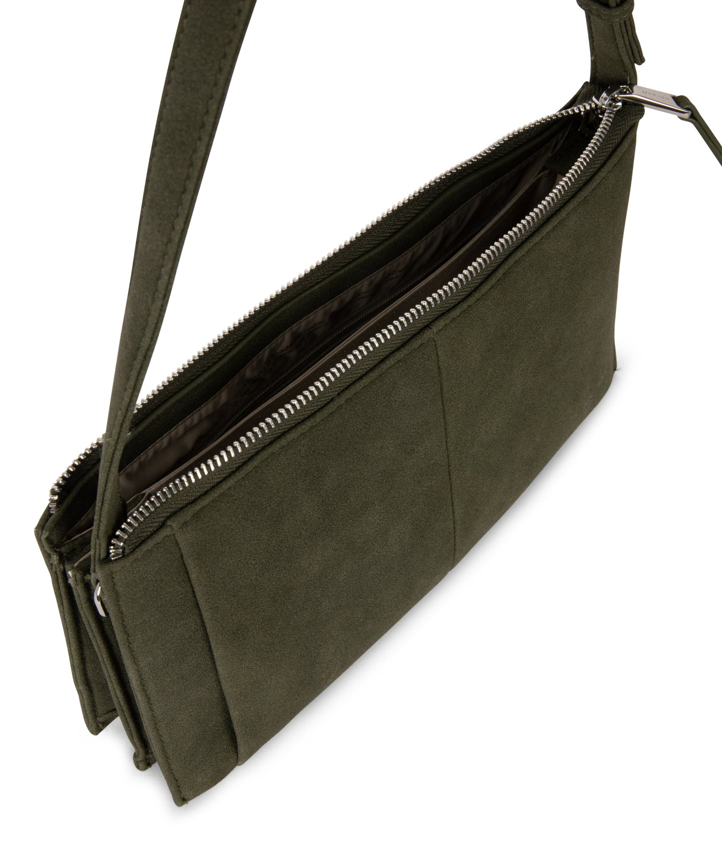 SAIGE Vegan Shoulder Bag – Solstice | Color: Juniper - variant::juniper