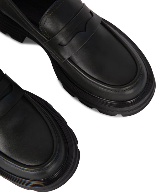 DIDO Women's Vegan Loafer| Color: Black - variant::black