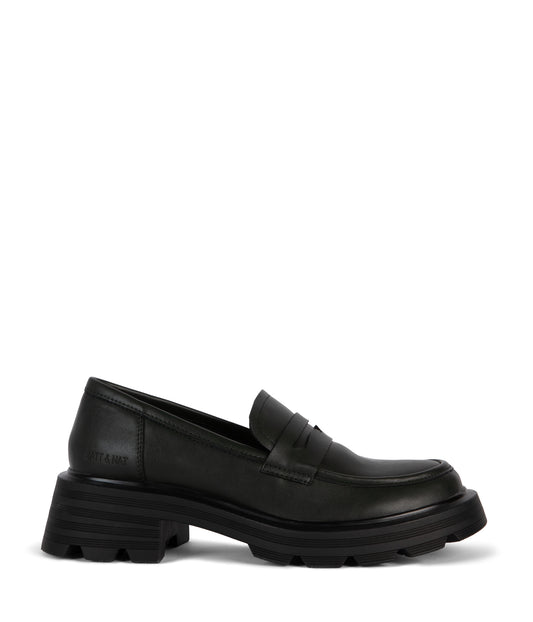 DIDO Women's Vegan Loafer| Color: Black - variant::black