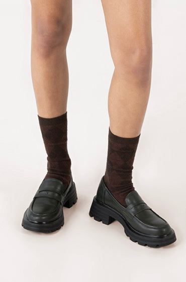 DIDO Women's Vegan Loafer| Color: Brown - variant::brown