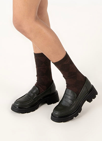 DIDO Women's Vegan Loafer| Color: Brown - variant::brown