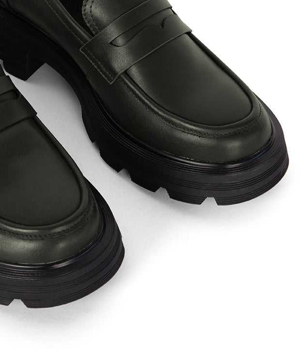 DIDO Women's Vegan Loafer| Color: Green - variant::green