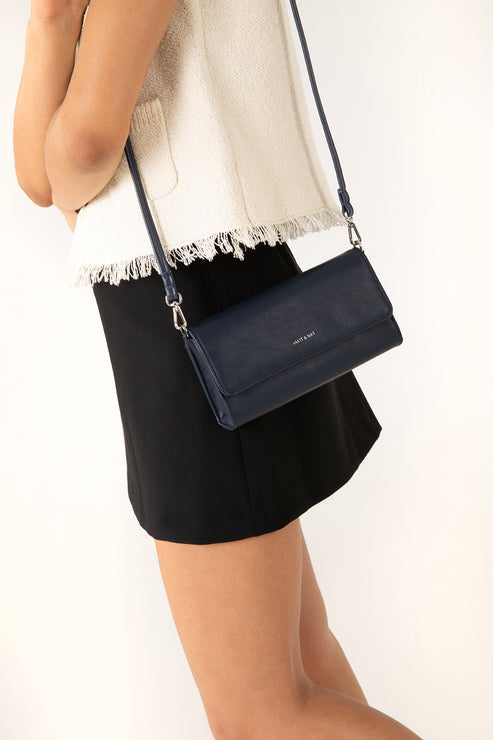 DREWFULL Vegan Crossbody Bag – Forum | Color: Navy - variant::navy